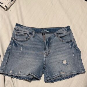 Art Class Distressed Blue Jean Shorts